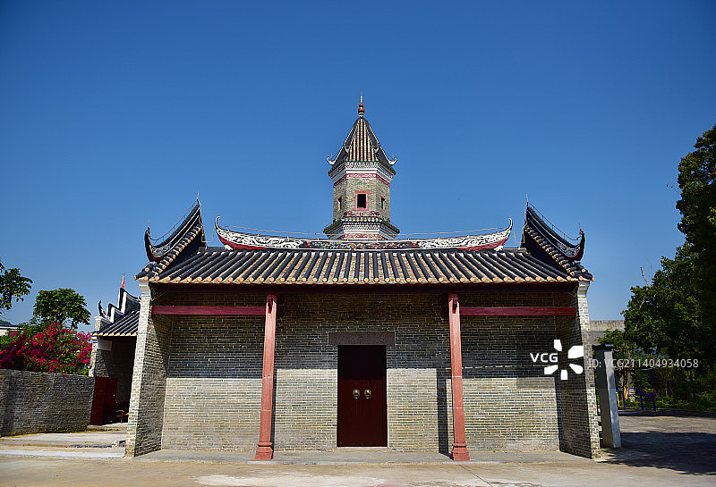 广东省惠州市龙门县龙华镇水坑文笔塔水坑村古建筑群图片素材