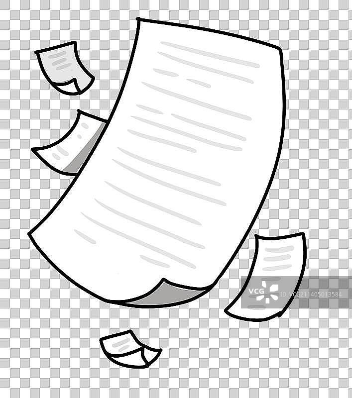 往下掉落的纸张图片素材