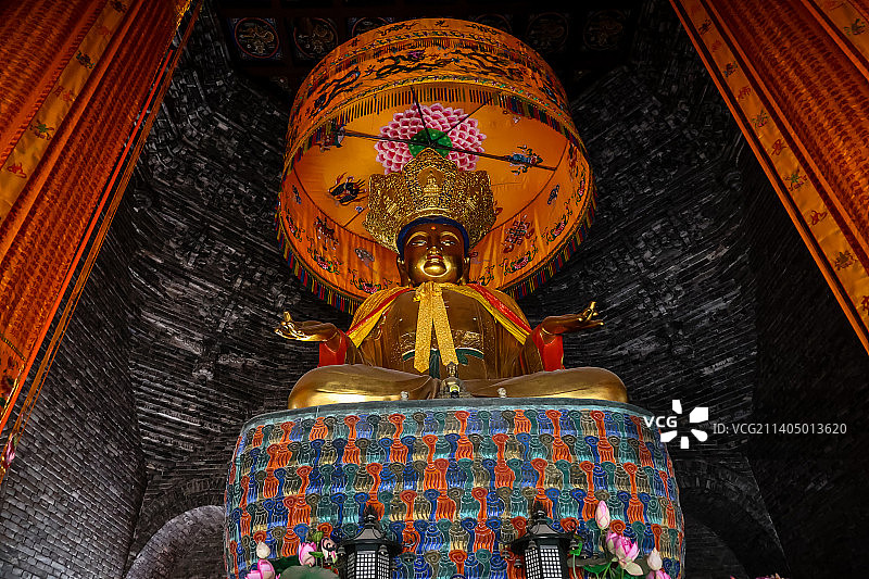 山西五台山显通寺风光图片素材