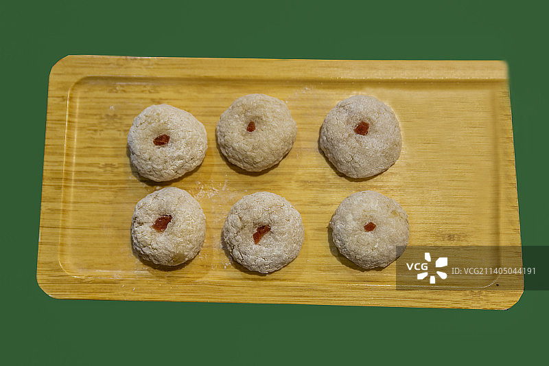 北京东来顺饭庄小吃：艾窝窝图片素材