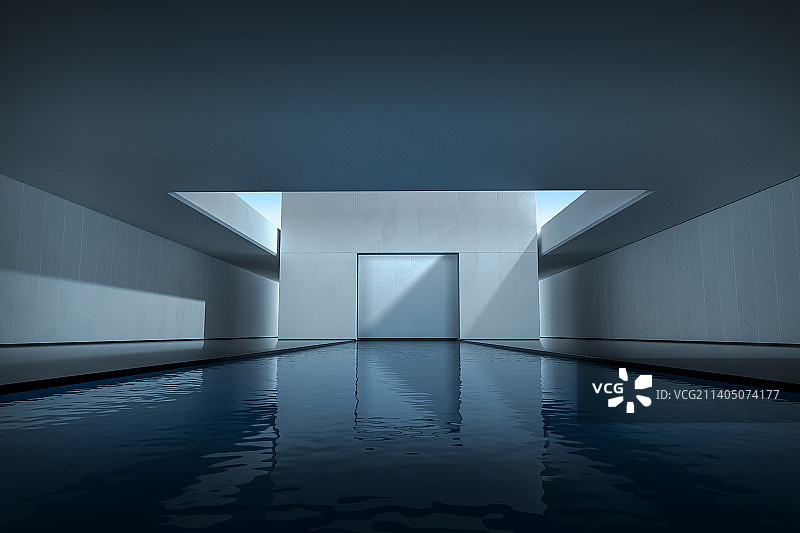 3D艺术中心建筑空间图片素材