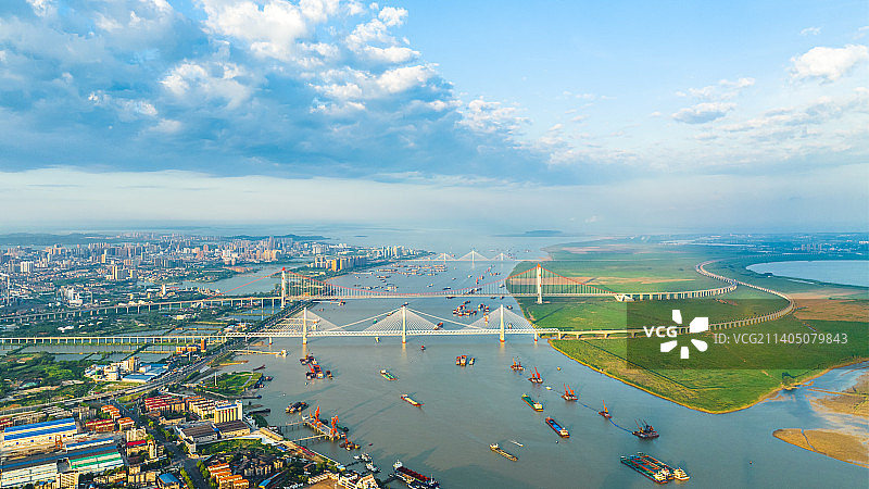 湖南岳阳洞庭湖大桥图片素材