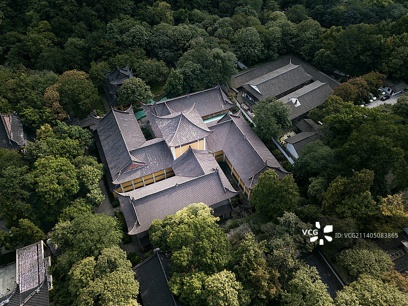 杭州市灵隐寺五百罗汉堂图片素材