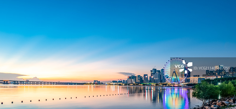 中国深圳宝安区欢乐港湾城市建筑图片素材