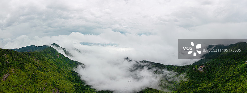 航拍南岳衡山风景区云海全景图图片素材