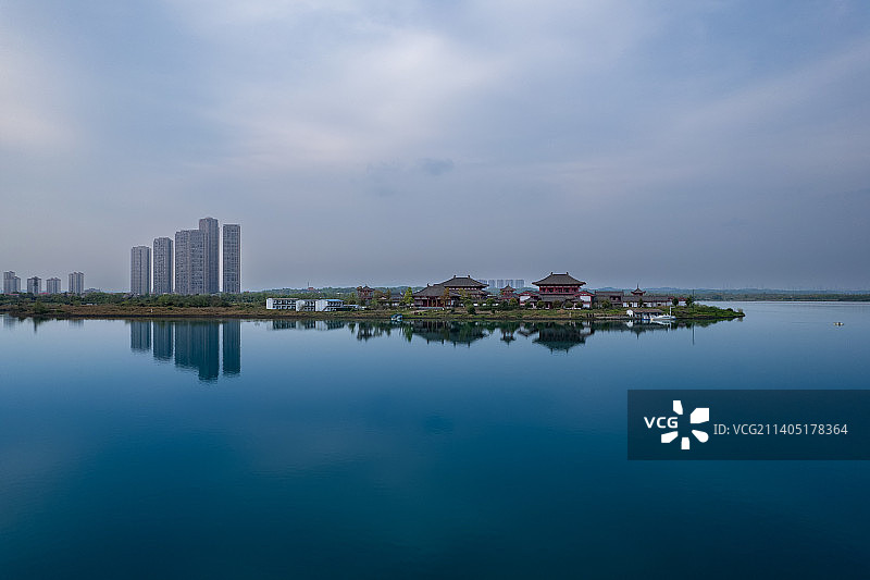 长沙松雅湖地标建筑图片素材