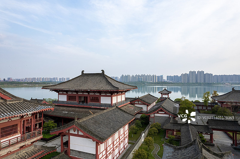 长沙松雅湖地标建筑图片素材