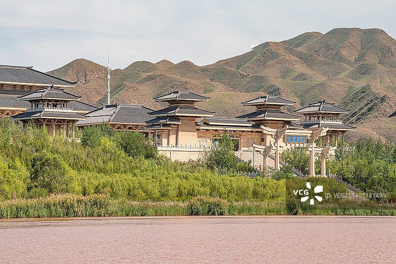 宁夏黄河青铜峡水利枢纽黄河大峡谷图片素材