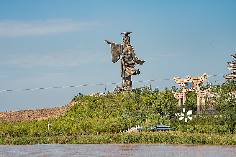 宁夏黄河青铜峡水利枢纽黄河大峡谷图片素材