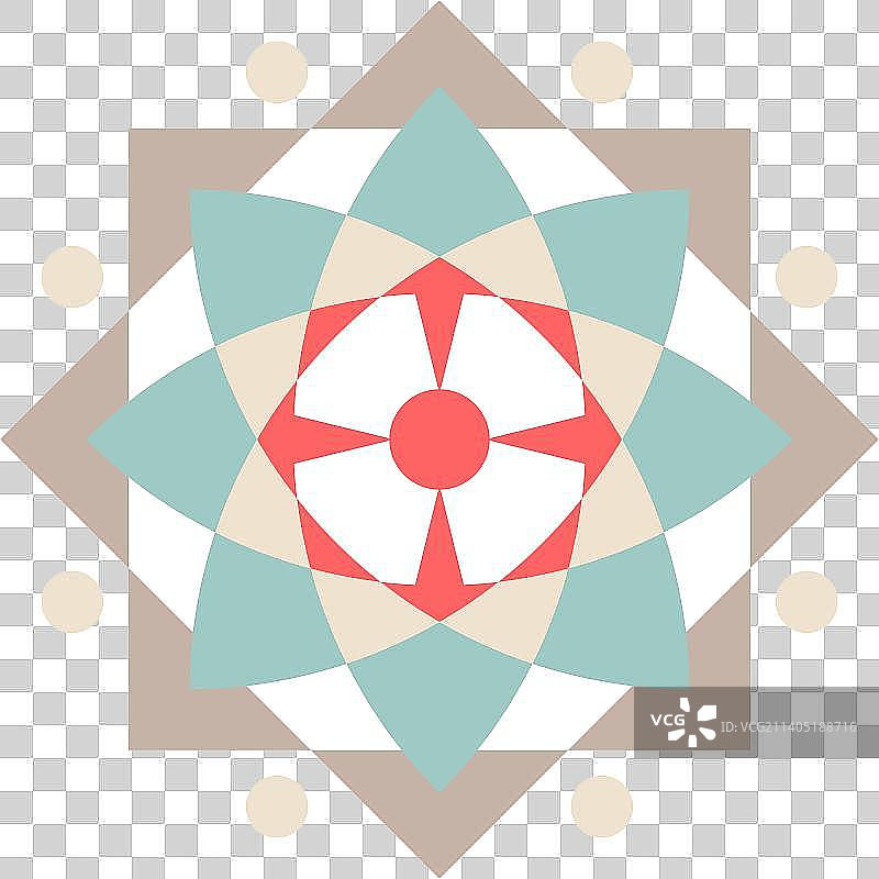 清新淡雅矢量几何图形纹样图片素材