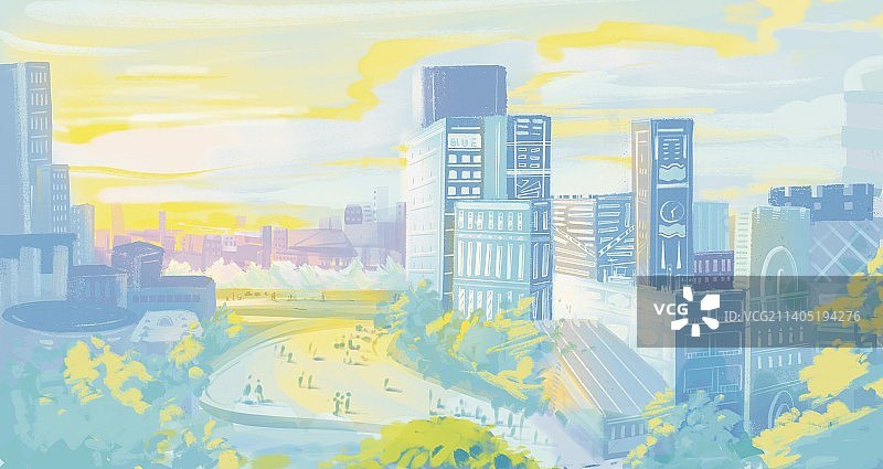 梦幻城市图片素材