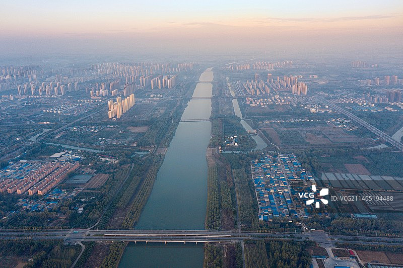 新汴河晨曦图片素材