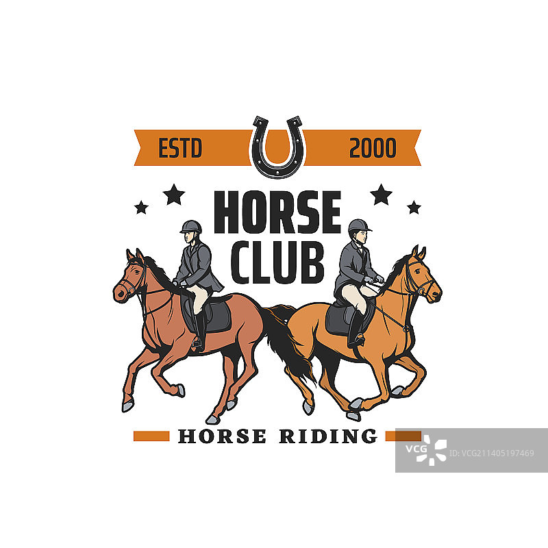 马术运动图标与骑师图片素材