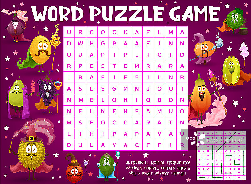 卡通水果巫师术士魔法师图片素材