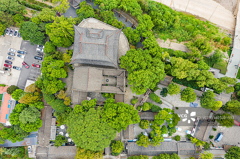 航拍湖北武汉晴川阁景区图片素材