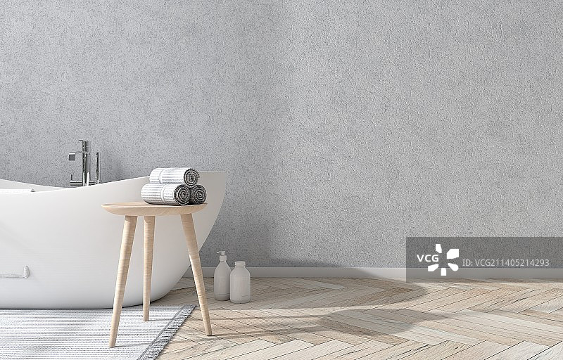 时尚现代的浴室内部环境图片素材