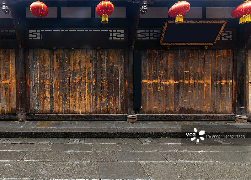 成都锦里古镇街道图片素材