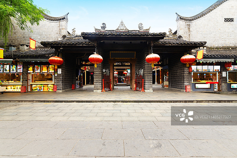 成都锦里古镇街道图片素材