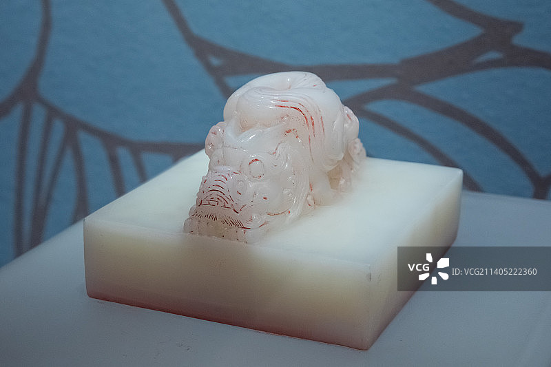 北京西藏文化博物馆大宝法王印玉明代图片素材