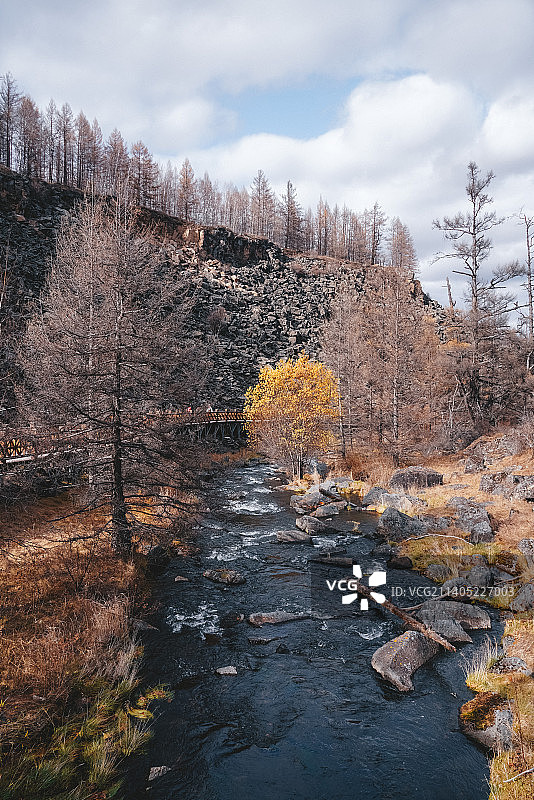 阿尔山晚秋景象图片素材