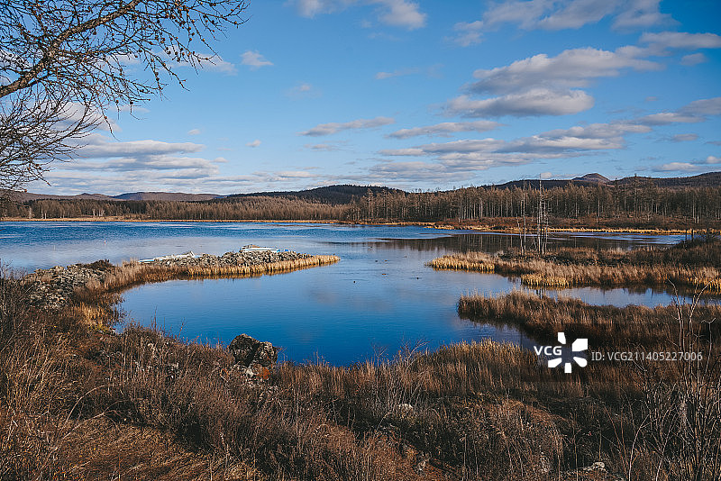 阿尔山晚秋景象图片素材