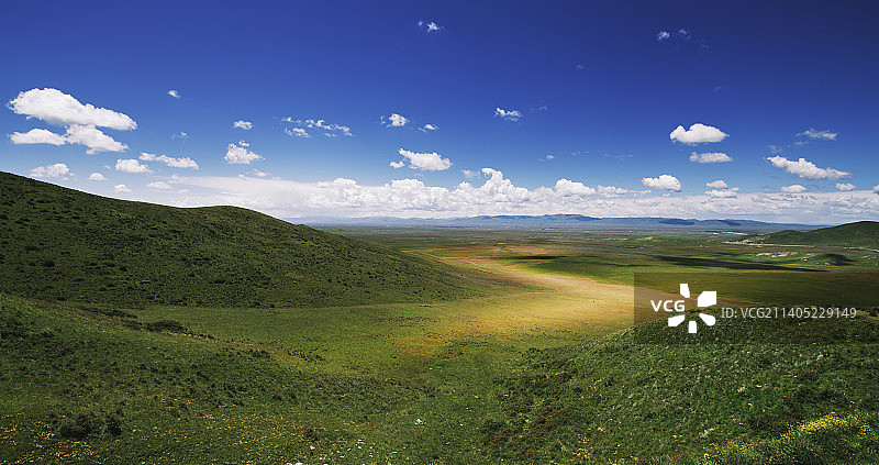 路线“z”（若尔盖草原俯瞰）图片素材