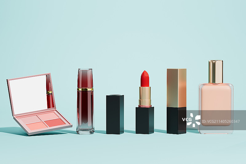 不同颜色风格的化妆品口红图片素材
