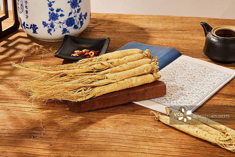 干人参多支 平铺图片素材