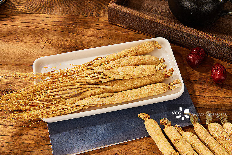 干人参多支 平铺图片素材