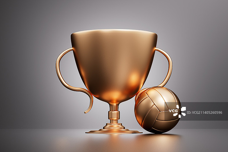 3D渲染的排球体育运动图片素材