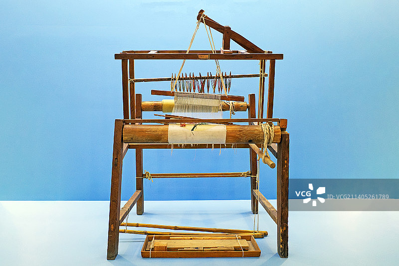 中国古代织机图片素材