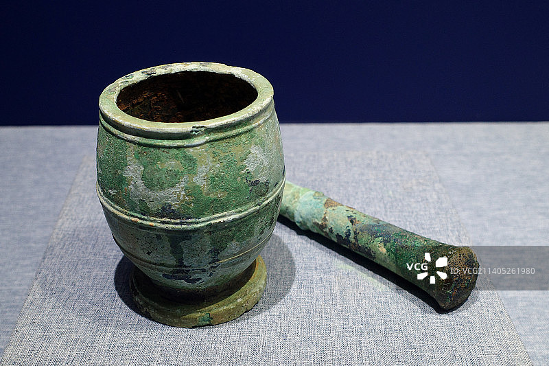 青铜捣药钵图片素材