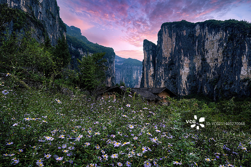 重庆奉节旱夔门，世界上最大的“山门图片素材