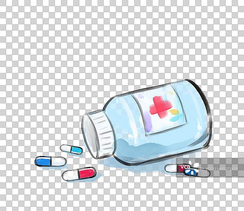 中国风水墨笔触医药用品健康保健品图片素材