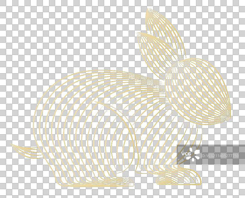 中国传统节日春节兔年新年插画元素图片素材