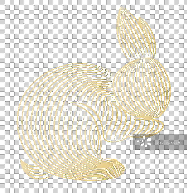 中国传统节日春节兔年新年插画元素图片素材