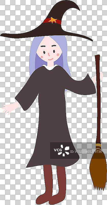 小魔女图片素材