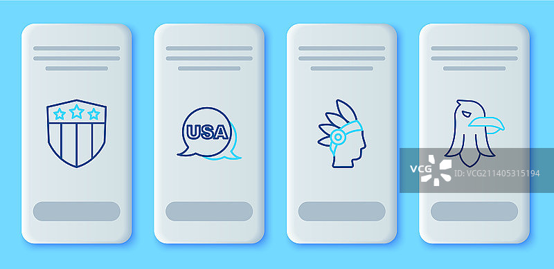 美国独立日与美洲原住民图片素材