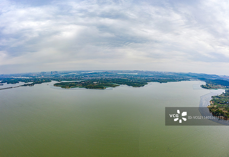 航拍湖北武汉东湖生态旅游风景区风光图片素材