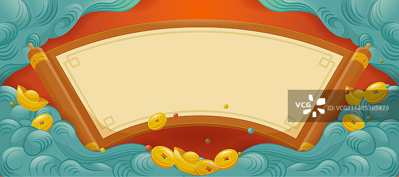 兔年春节财神爷招财童子图片素材