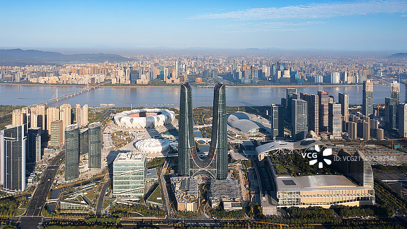 杭州奥体中心摩天大楼图片素材