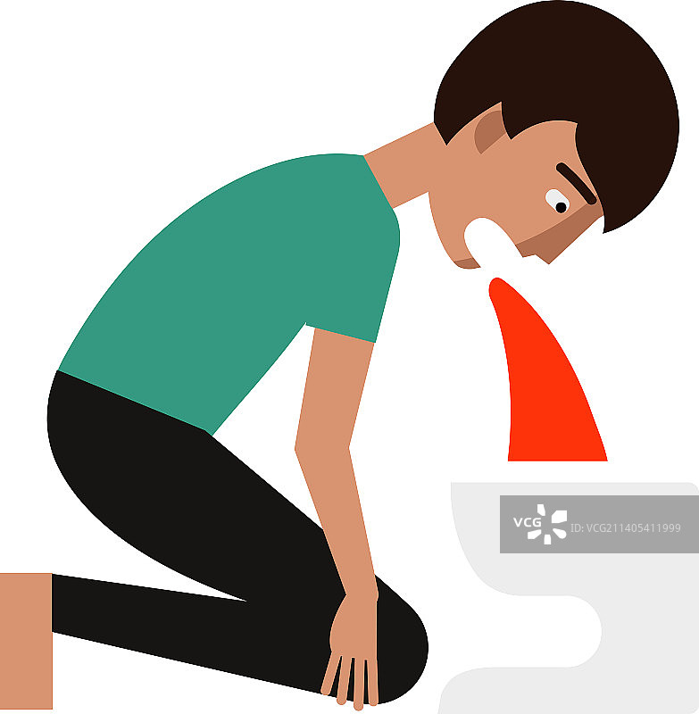 呕吐恶心食物中毒图标图片素材