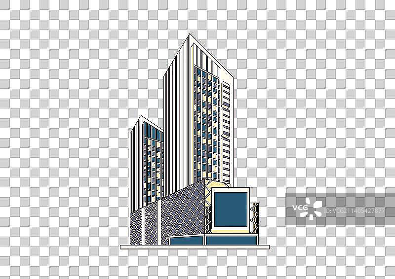 合肥城市地标建筑天鹅湖万达广场图片素材