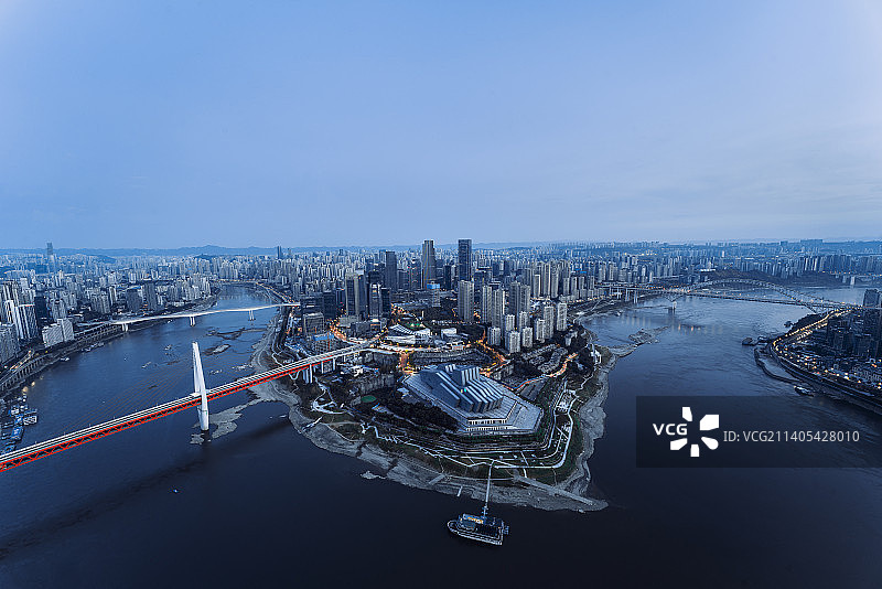 重庆江北全景图片素材