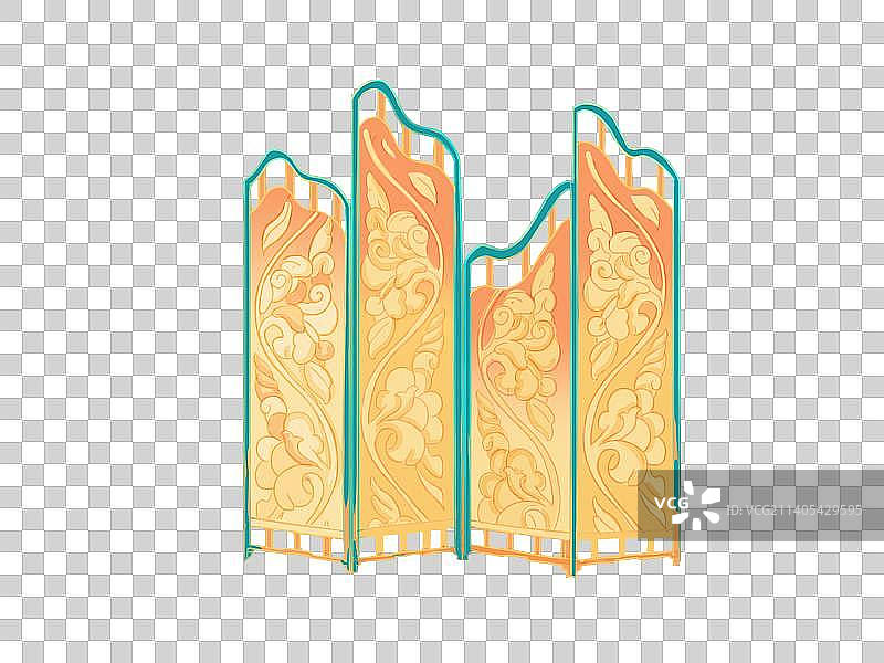 国风屏风图片素材