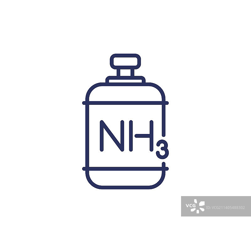氨气罐NH3气体管线图标图片素材