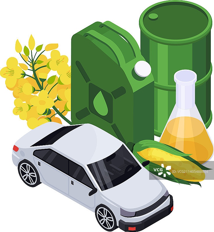 生物燃料2.5D组合图片素材