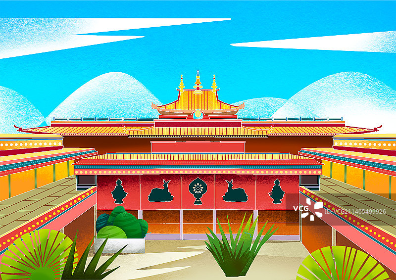 西藏印象图片素材