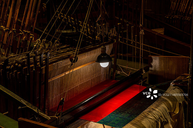 成都蜀锦博物馆蜀绣蜀锦图片素材