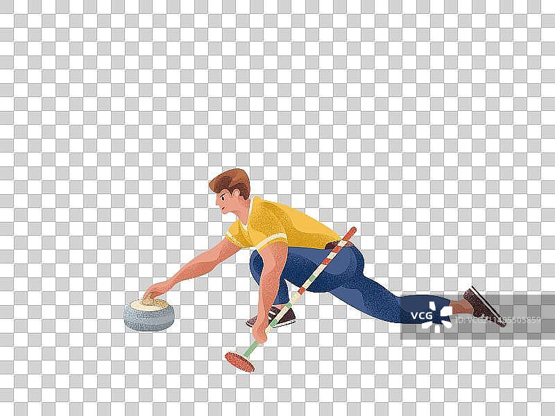 冰壶运动图片素材